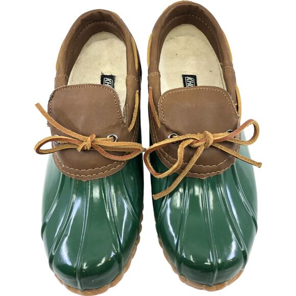 Khombu Glossy Low Duck Boots Shoes w Steel Toe Shank - Women's Size 8M - Picture 1 of 8